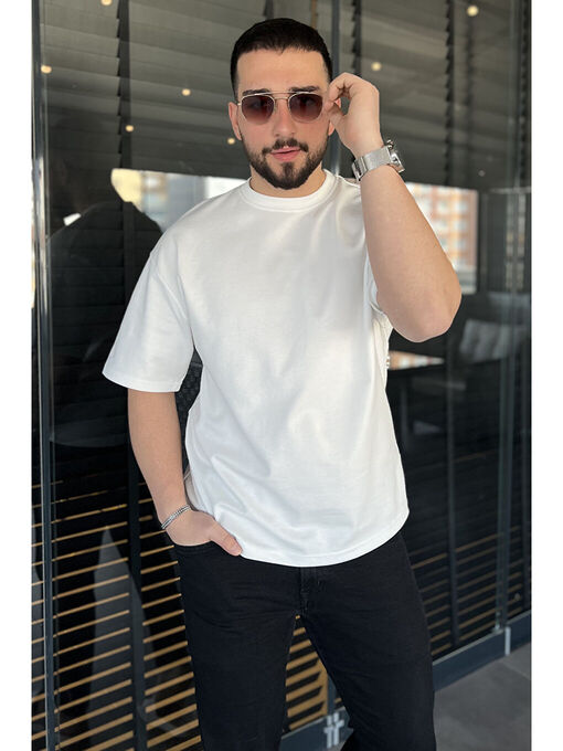 تی شرت آستین کوتاه سفید تی شرت آستین کوتاه مردانه ال سی وایکیکی