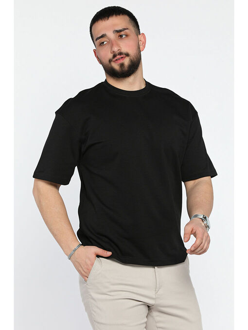 تی شرت آستین کوتاه سیاه تی شرت آستین کوتاه مردانه ال سی وایکیکی