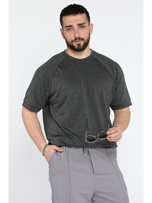 تی شرت آستین کوتاه طوسی تی شرت آستین کوتاه مردانه ال سی وایکیکی