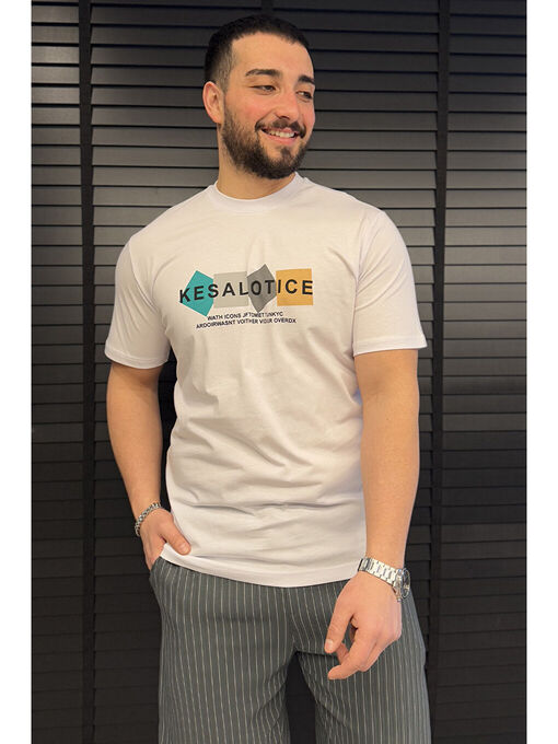 تی شرت آستین کوتاه سفید تی شرت آستین کوتاه مردانه ال سی وایکیکی