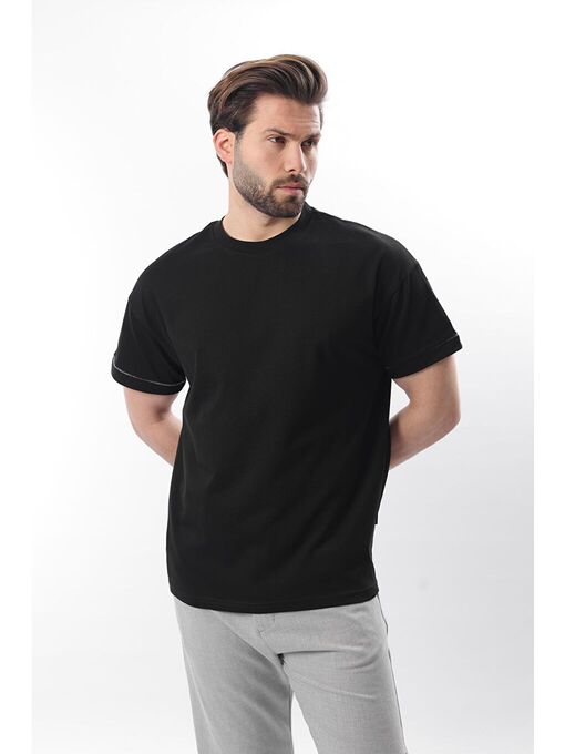 تی شرت آستین کوتاه سیاه تی شرت آستین کوتاه مردانه ال سی وایکیکی