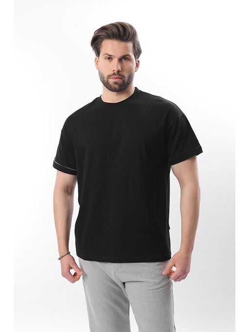 تی شرت آستین کوتاه سیاه تی شرت آستین کوتاه مردانه ال سی وایکیکی