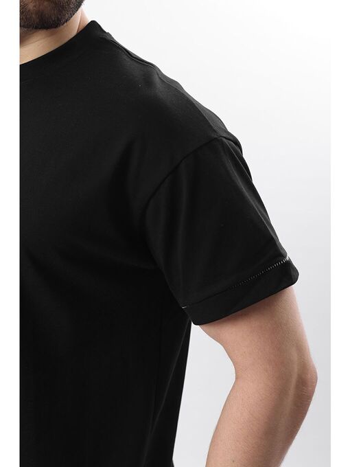 تی شرت آستین کوتاه سیاه تی شرت آستین کوتاه مردانه ال سی وایکیکی