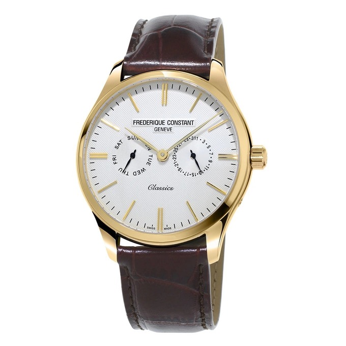 ساعت مچی عقربه ای قهوه ای ساعت مچی عقربه ای مردانه  فردریک کنستانت