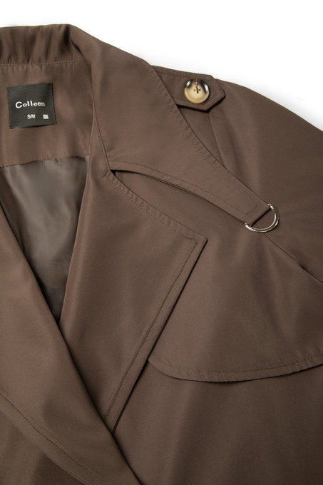 بارانی قهوه ای بارانی زنانه کالین