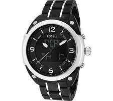 ساعت مچی آنالوگ سیاه ساعت مچی آنالوگ مردانه فسیل