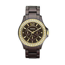 ساعت مچی آنالوگ قهوه ای ساعت مچی آنالوگ زنانه فسیل