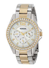 ساعت مچی آنالوگ نقره ای ساعت مچی آنالوگ زنانه فسیل