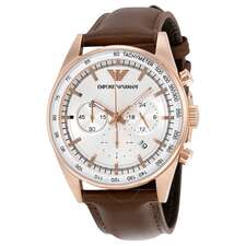 ساعت مچی آنالوگ قهوه ای ساعت مچی آنالوگ مردانه امپوریو آرمانی