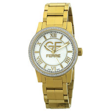 ساعت مچی عقربه ای طلایی ساعت مچی عقربه ای زنانه جی اف فره