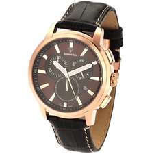 ساعت مچی آنالوگ قهوه ای ساعت مچی آنالوگ مردانه دایموند رنه