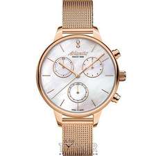 ساعت مچی عقربه ای رزگلد ساعت مچی عقربه ای زنانه آتلانتیک