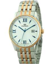 ساعت مچی آنالوگ نقره ای ساعت مچی آنالوگ مردانه مورکس