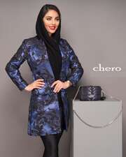 مانتو آبی مانتو زنانه چرو