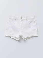 شلوارک سفید شلوارک زنانه ال سی وایکیکی