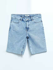 شلوارک آبی شلوارک زنانه ال سی وایکیکی