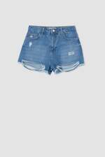 شلوارک آبی شلوارک زنانه دیفکتو