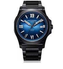 ساعت مچی عقربه ای سیاه ساعت مچی عقربه ای مردانه  امیل شوریه