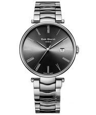 ساعت مچی عقربه ای نقره ای ساعت مچی عقربه ای مردانه  امیل شوریه