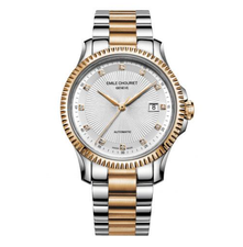 ساعت مچی عقربه ای نقره ای ساعت مچی عقربه ای مردانه  امیل شوریه