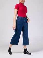 شلوار جین سورمه ای شلوار جین زنانه بُـرنُس مد