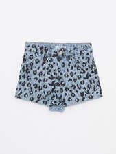 شلوارک آبی شلوارک زنانه ال سی وایکیکی