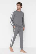 ست لباس راحتی طوسی ست لباس راحتی مردانه ترندیول مَن