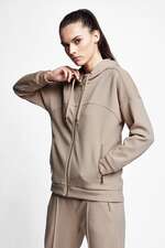سویشرت و هودی قهوه ای سویشرت و هودی زنانه لسکون