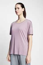 تی شرت آستین کوتاه بنفش تی شرت آستین کوتاه زنانه لسکون