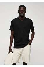 تی شرت آستین کوتاه سیاه تی شرت آستین کوتاه مردانه منگو