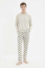 ست لباس راحتی کرم ست لباس راحتی مردانه ترندیول مَن