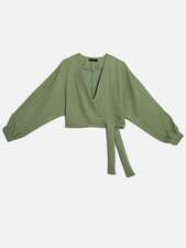 بلوز سبز بلوز زنانه بُـرنُس