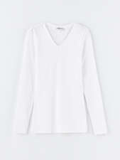 تی شرت آستین بلند زنانه ال سی وایکیکی