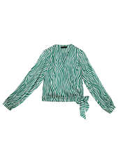 بلوز سبز بلوز زنانه بُـرنُس