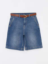 شلوارک آبی شلوارک زنانه ال سی وایکیکی