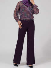 بلوز بنفش بلوز زنانه بُـرنُس