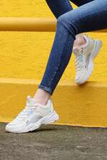 کتانی (اسنیکرز) سفید کتانی (اسنیکرز) زنانه جامپ