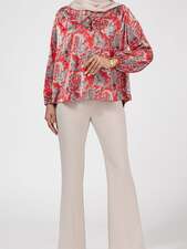 بلوز قرمز بلوز زنانه بُـرنُس