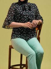 بلوز سیاه بلوز زنانه بُـرنُس