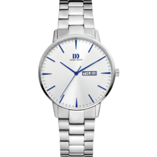 ساعت مچی عقربه ای نقره ای ساعت مچی عقربه ای مردانه دنیش دیزاین