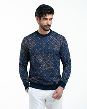 پلیور سرمه ای پلیور مردانه ام کی کالکشن