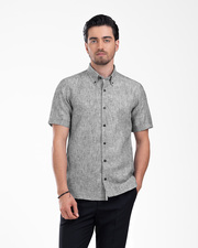 پیراهن آستین کوتاه طوسی پیراهن آستین کوتاه مردانه ام کی کالکشن
