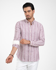 پیراهن آستین بلند صورتی پیراهن آستین بلند مردانه ام کی کالکشن