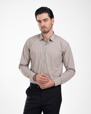 پیراهن آستین بلند کرم پیراهن آستین بلند مردانه ام کی کالکشن