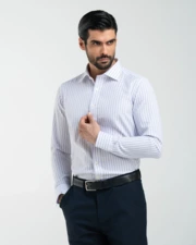 پیراهن آستین بلند سفید پیراهن آستین بلند مردانه ام کی کالکشن