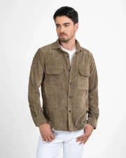 پیراهن آستین بلند قهوه ای پیراهن آستین بلند مردانه ام کی کالکشن