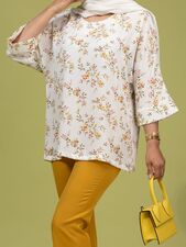 بلوز زرد بلوز زنانه بُـرنُس