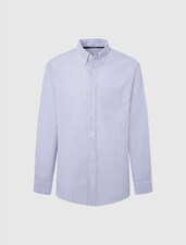 پیراهن آستین بلند بنفش پیراهن آستین بلند مردانه پ پ جینز