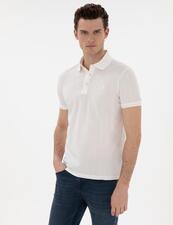 پولو شرت سفید پولو شرت مردانه پیر کاردین