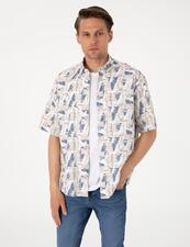 پیراهن آستین کوتاه مردانه پیر کاردین